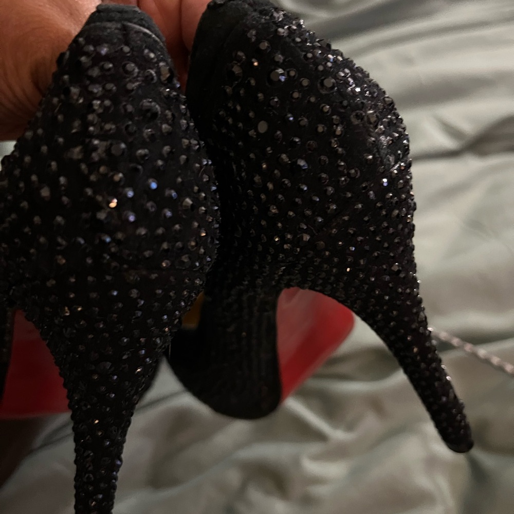 Christian Louboutin Black Heels with Red Soles
